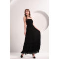 Women's Black Beach Casual Maxi Dress